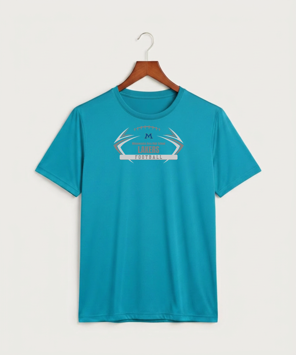 Minnewaska Area High School Football (Boys) - Atomic Blue Sport-Tek PosiCharge Competitor Tee. ST350