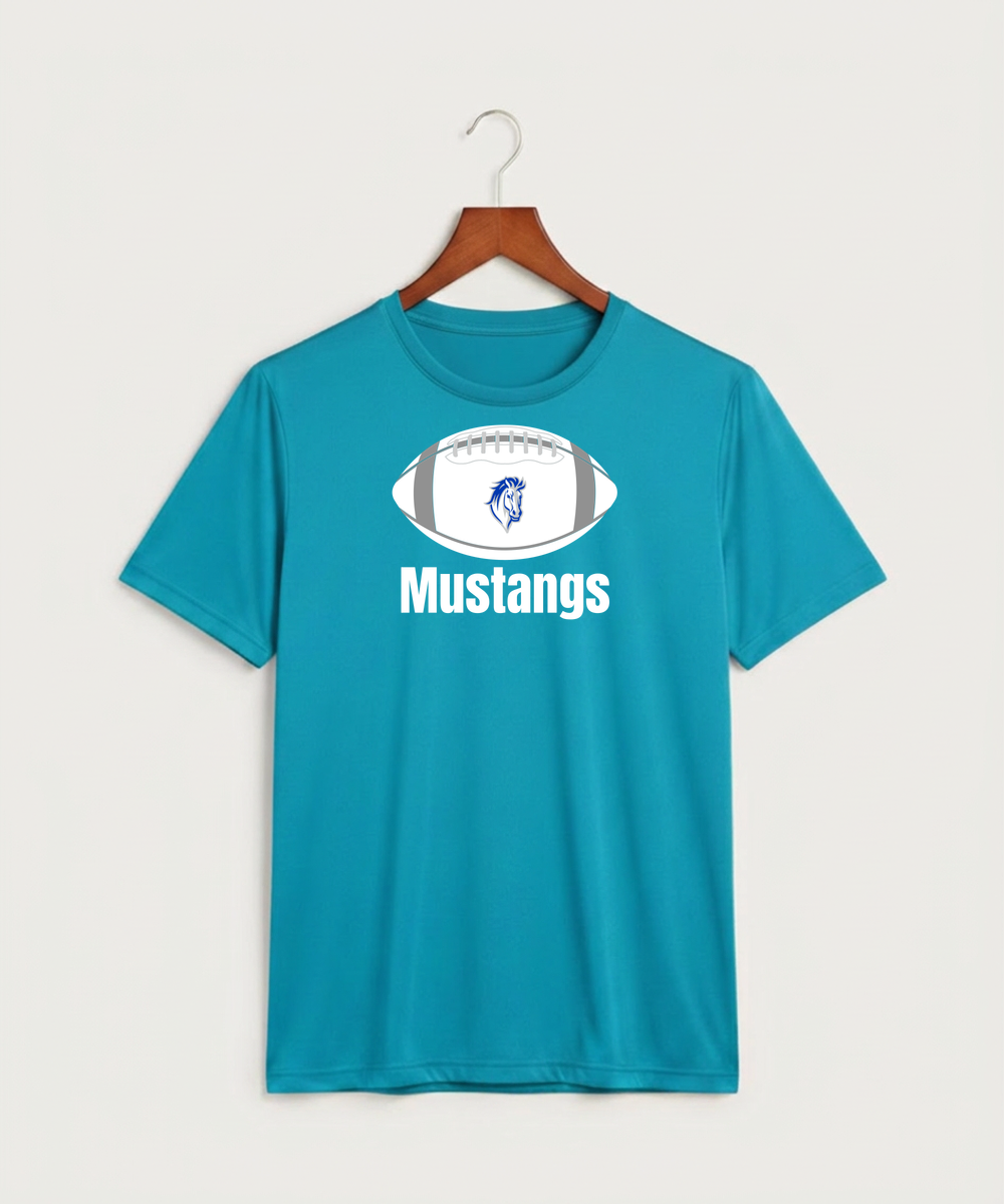 Mora High School Football (Boys) - Atomic Blue Sport-Tek PosiCharge Competitor Tee. ST350