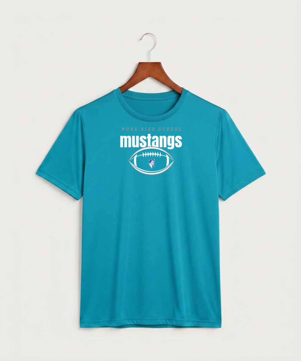 Mora High School Football (Boys) - Atomic Blue Sport-Tek PosiCharge Competitor Tee. ST350