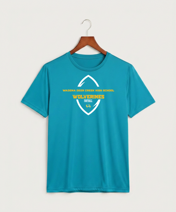 Wadena Deer Creek High School Football (Boys) - Atomic Blue Sport-Tek PosiCharge Competitor Tee. ST350