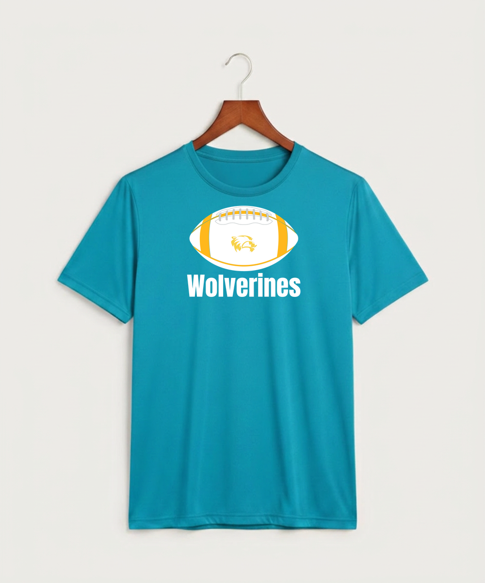 Wadena Deer Creek High School Football (Boys) - Atomic Blue Sport-Tek PosiCharge Competitor Tee. ST350