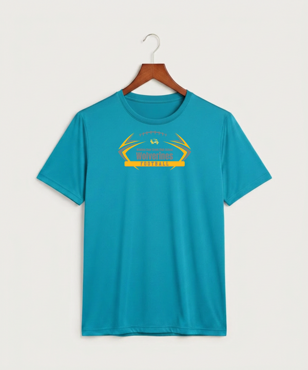 Wadena Deer Creek High School Football (Boys) - Atomic Blue Sport-Tek PosiCharge Competitor Tee. ST350