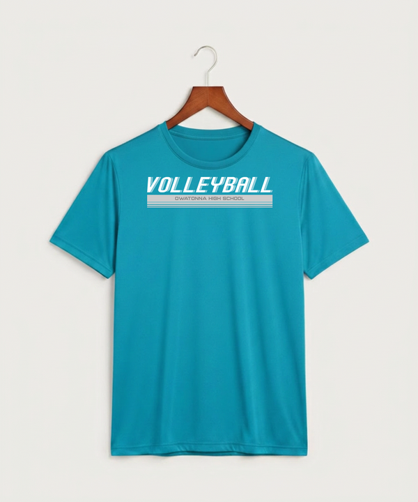 Owatonna High School Volleyball (Girls) - Atomic Blue Sport-Tek PosiCharge Competitor Tee. ST350