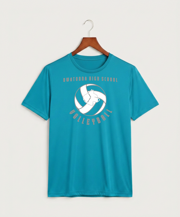 Owatonna High School Volleyball (Girls) - Atomic Blue Sport-Tek PosiCharge Competitor Tee. ST350