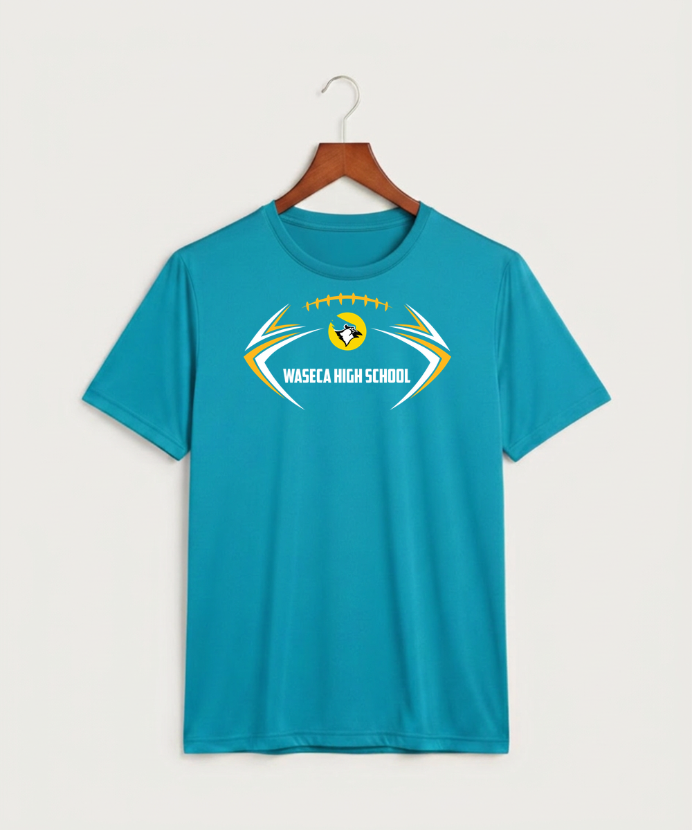 Waseca High School Football (Boys) - Atomic Blue Sport-Tek PosiCharge Competitor Tee. ST350