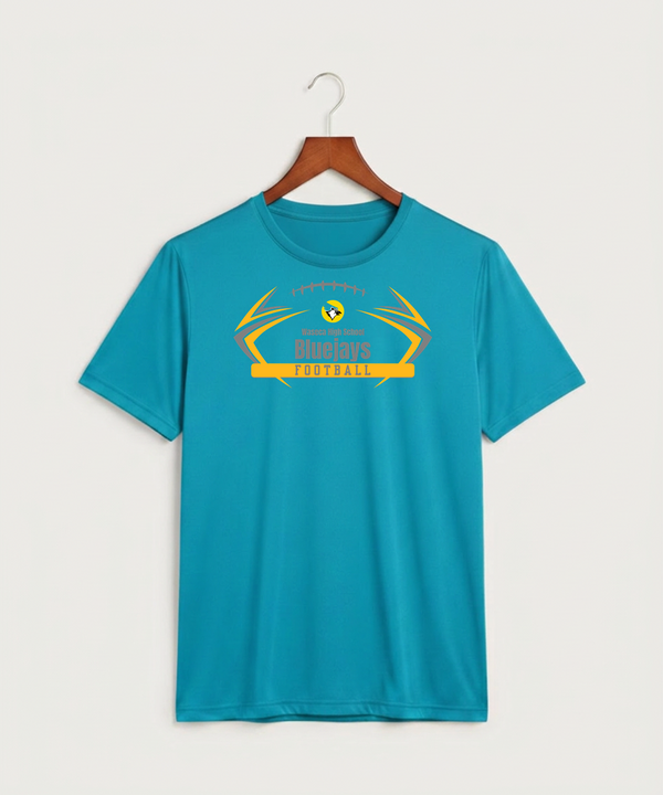 Waseca High School Football (Boys) - Atomic Blue Sport-Tek PosiCharge Competitor Tee. ST350