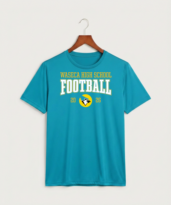 Waseca High School Football (Boys) - Atomic Blue Sport-Tek PosiCharge Competitor Tee. ST350