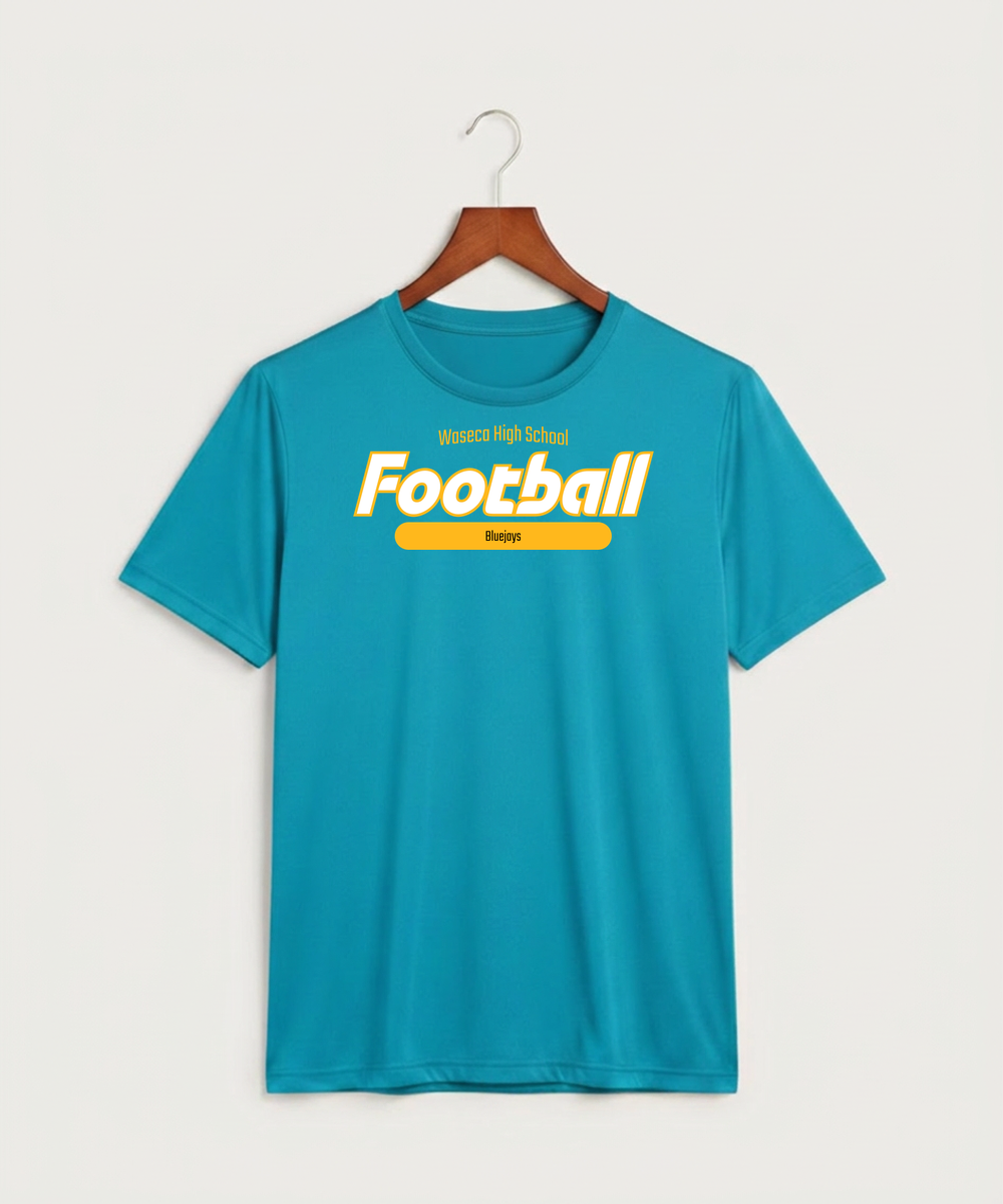 Waseca High School Football (Boys) - Atomic Blue Sport-Tek PosiCharge Competitor Tee. ST350