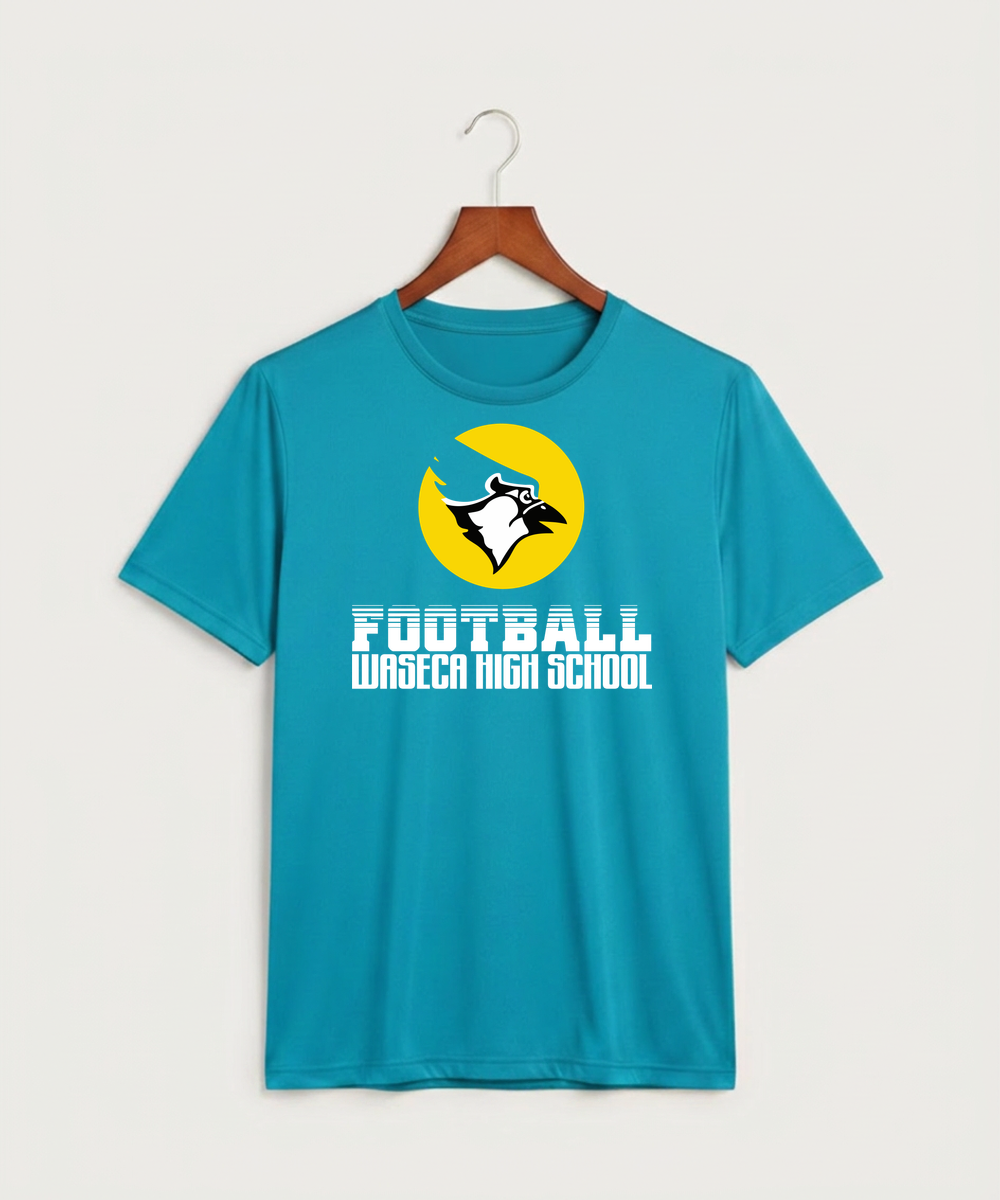 Waseca High School Football (Boys) - Atomic Blue Sport-Tek PosiCharge Competitor Tee. ST350