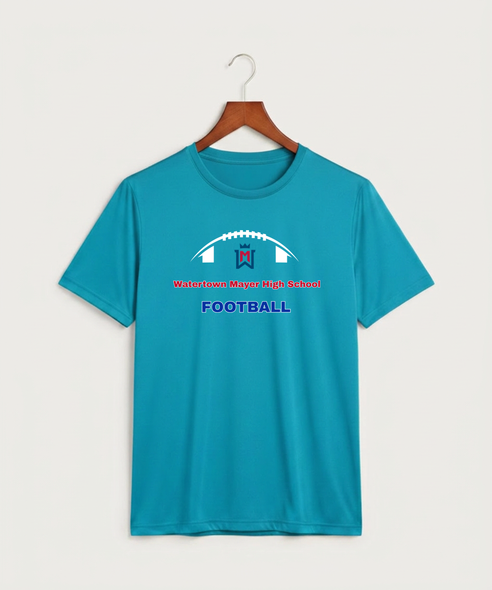 Watertown Mayer High School Football (Boys) - Atomic Blue Sport-Tek PosiCharge Competitor Tee. ST350