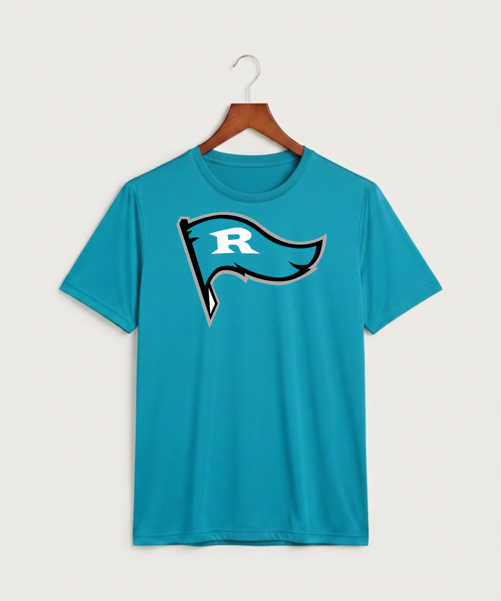Red Lake County Central Football (Boys) - Atomic Blue Sport-Tek PosiCharge Competitor Tee. ST350