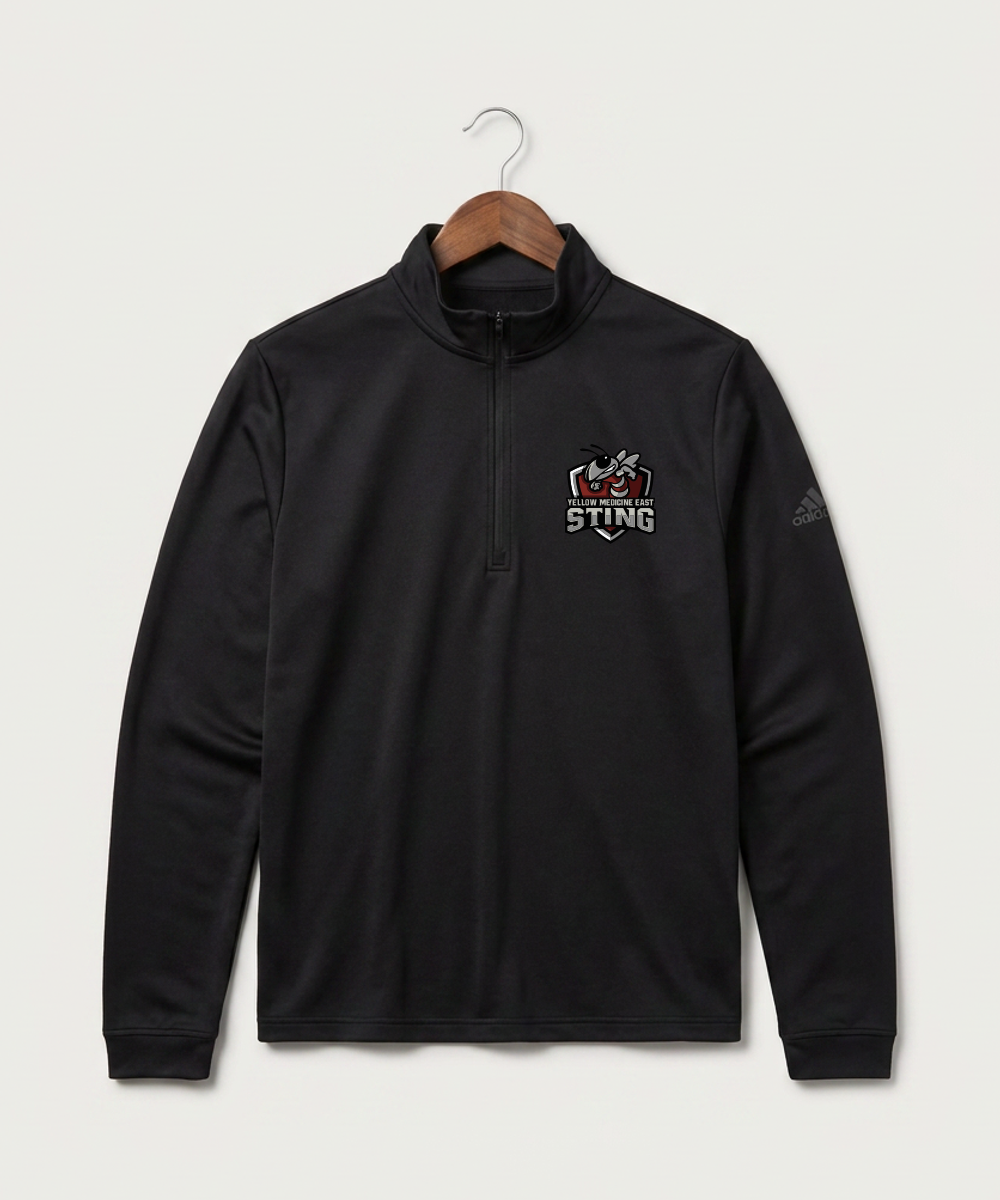 Yellow Medicine East High School Football (Boys) - Black Men's Ultimate365 Lightweight Quarter-Zip Pullover