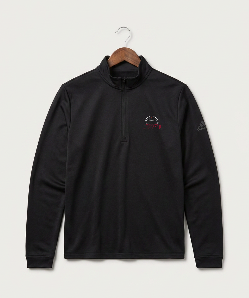 Ely Memorial High School Volleyball (Girls) - Black Men's Ultimate365 Lightweight Quarter-Zip Pullover
