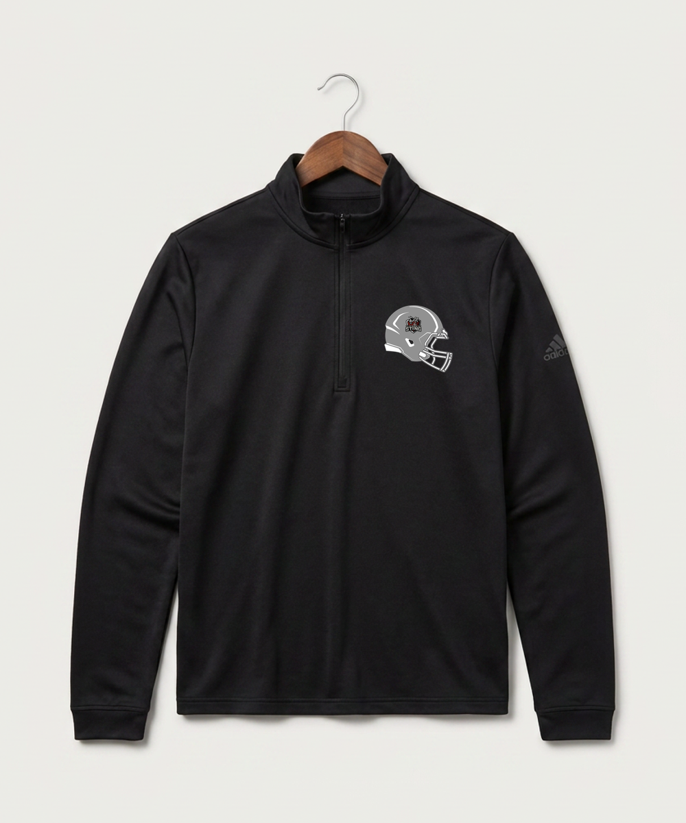 Yellow Medicine East High School Football (Boys) - Black Men's Ultimate365 Lightweight Quarter-Zip Pullover