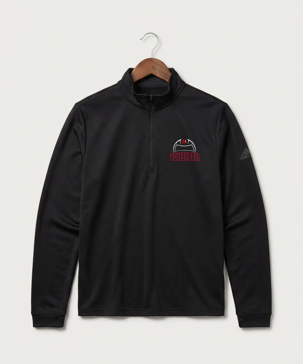 Mcgregor High School Volleyball (Girls) - Black Men's Ultimate365 Lightweight Quarter-Zip Pullover