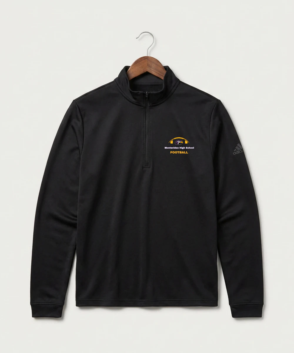 Montevideo High School Football (Boys) - Black Men's Ultimate365 Lightweight Quarter-Zip Pullover