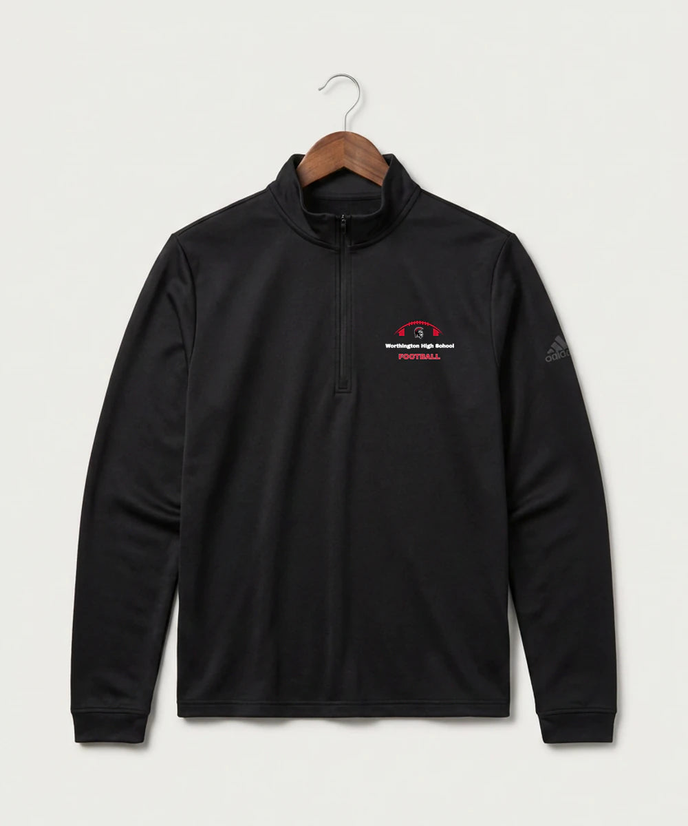 Worthington High School Football (Boys) - Black Men's Ultimate365 Lightweight Quarter-Zip Pullover