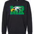 Maple River High School track_boys - Black Unisex Fleece Crewneck Sweatshirt