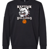 Naptown basketball_boys - Black Unisex Fleece Crewneck Sweatshirt