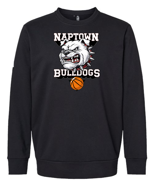Naptown basketball_boys - Black Unisex Fleece Crewneck Sweatshirt