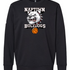 Naptown basketball_boys - Black Unisex Fleece Crewneck Sweatshirt