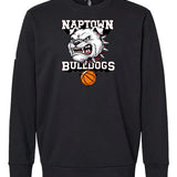 Naptown basketball_boys - Black Unisex Fleece Crewneck Sweatshirt