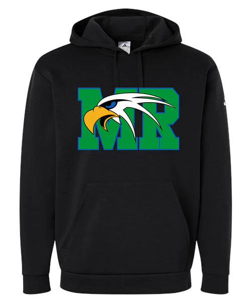 Maple River High School hockey_boys - Black Men's Fleece Hooded Sweatshirt