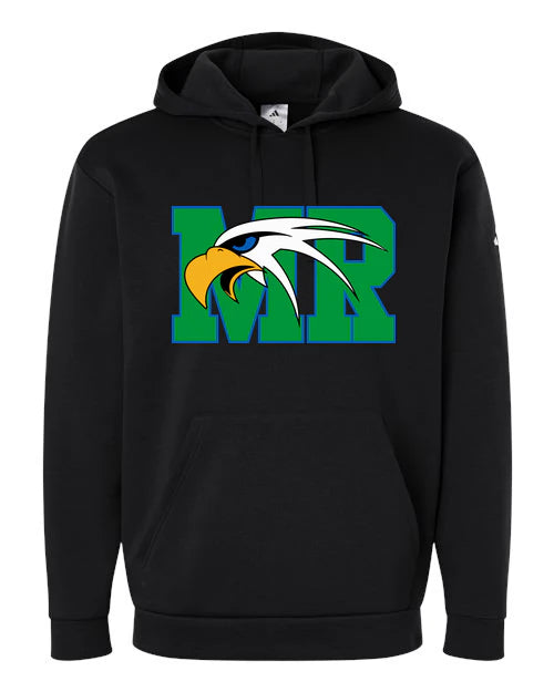 Maple River High School hockey_boys - Black Men's Fleece Hooded Sweatshirt