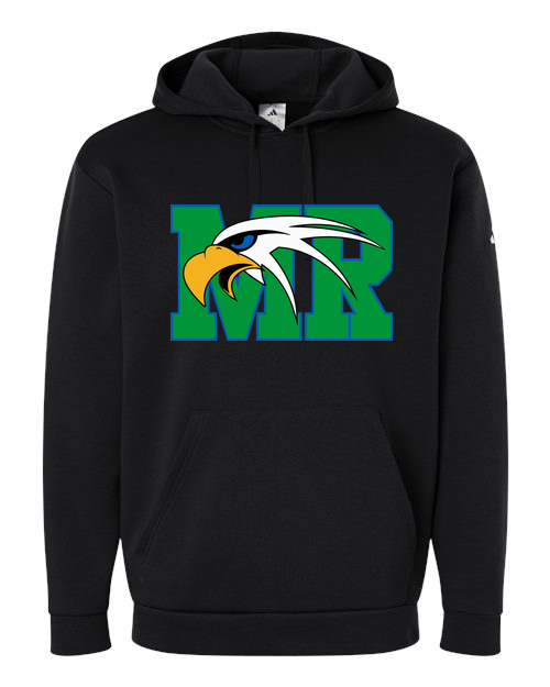 Maple River High School track_boys - Black Men's Fleece Hooded Sweatshirt