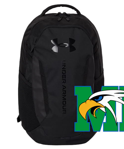 Maple River High School hockey_boys - Black/ Black Hustle Backpack 6.0