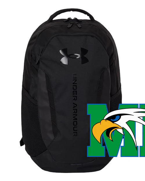 Maple River High School hockey_boys - Black/ Black Hustle Backpack 6.0