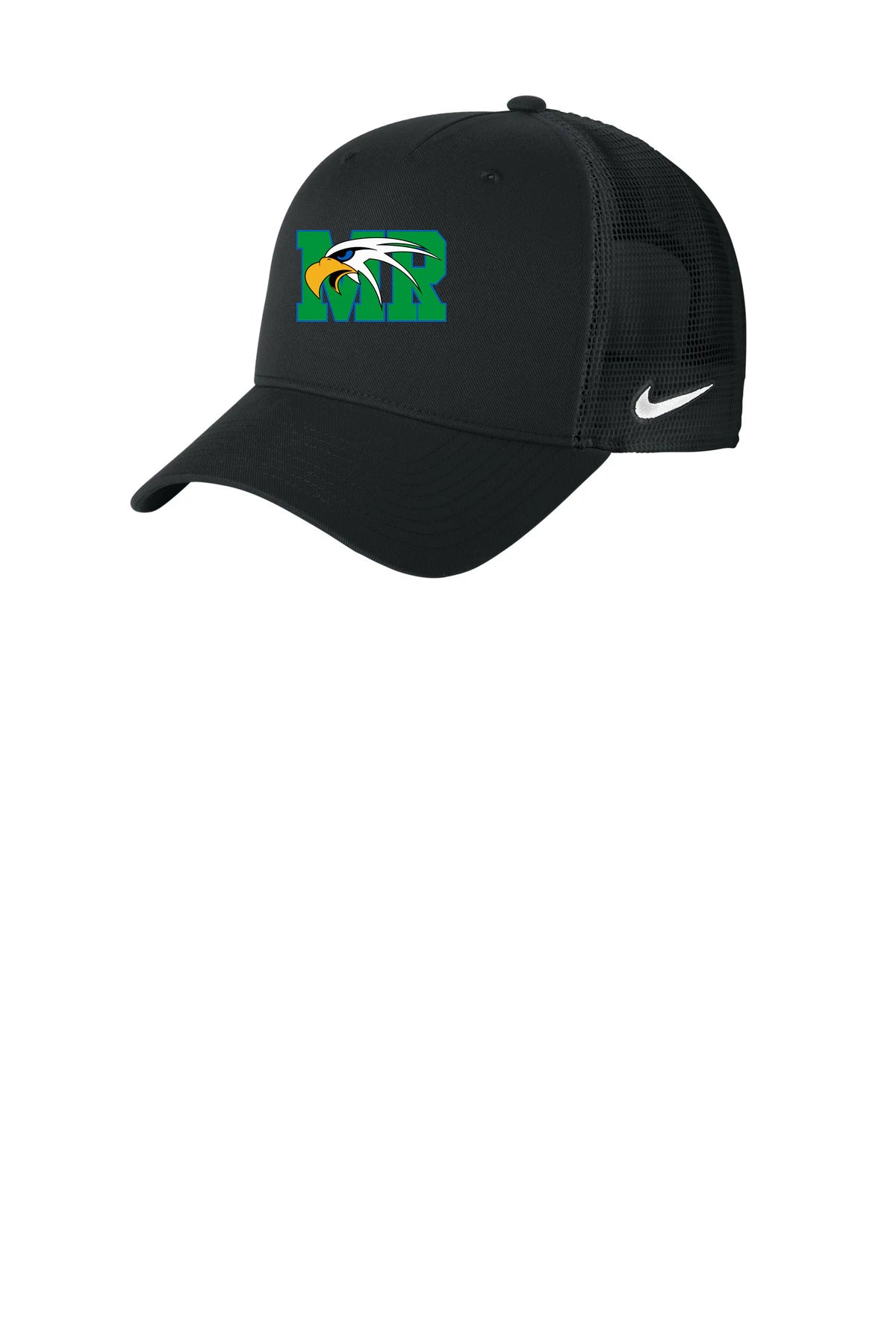 Maple River High School hockey_boys - Black/ Black Nike Snapback Mesh Trucker Cap NKFN9893