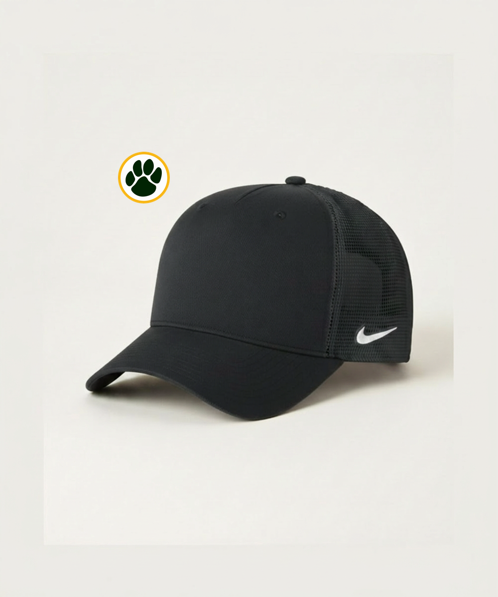 Ashwaubenon High School Football (Boys) - Black/ Black Nike Snapback Mesh Trucker Cap NKFN9893