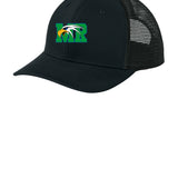 Maple River High School hockey_boys - Black/ Black Sport-Tek Club Trucker Cap STC46