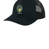 DC Everest Middle School Football — example store - Black/ Black Sport-Tek Club Trucker Cap STC46