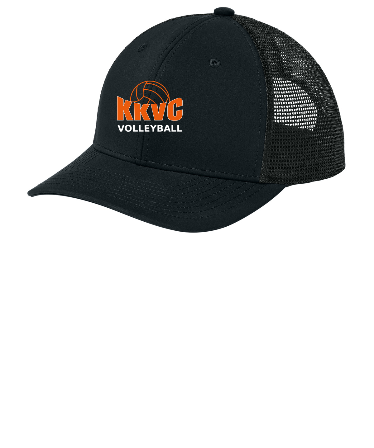 KVCC Volleyball - Black/ Black Sport-Tek Club Trucker Cap STC46