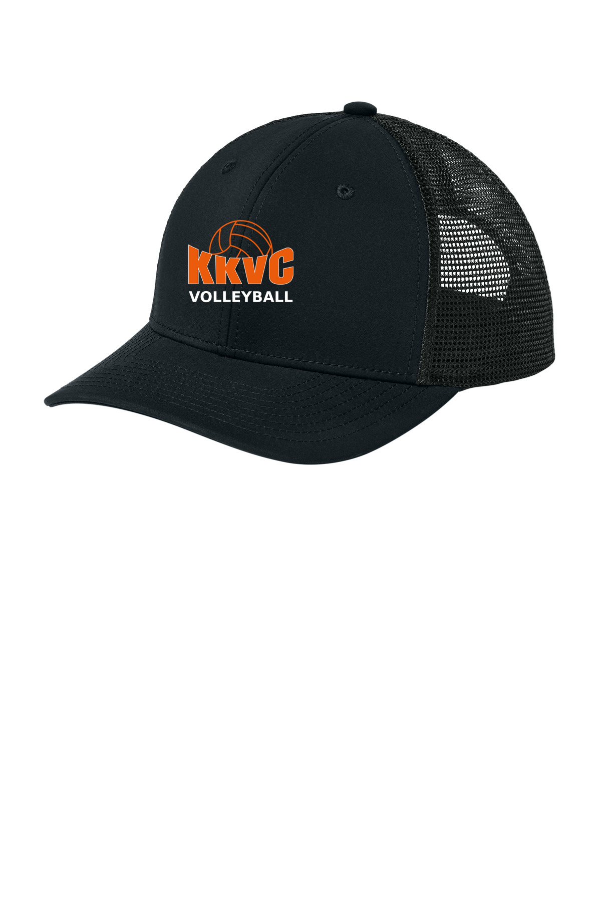 KVCC Volleyball - Black/ Black Sport-Tek Club Trucker Cap STC46