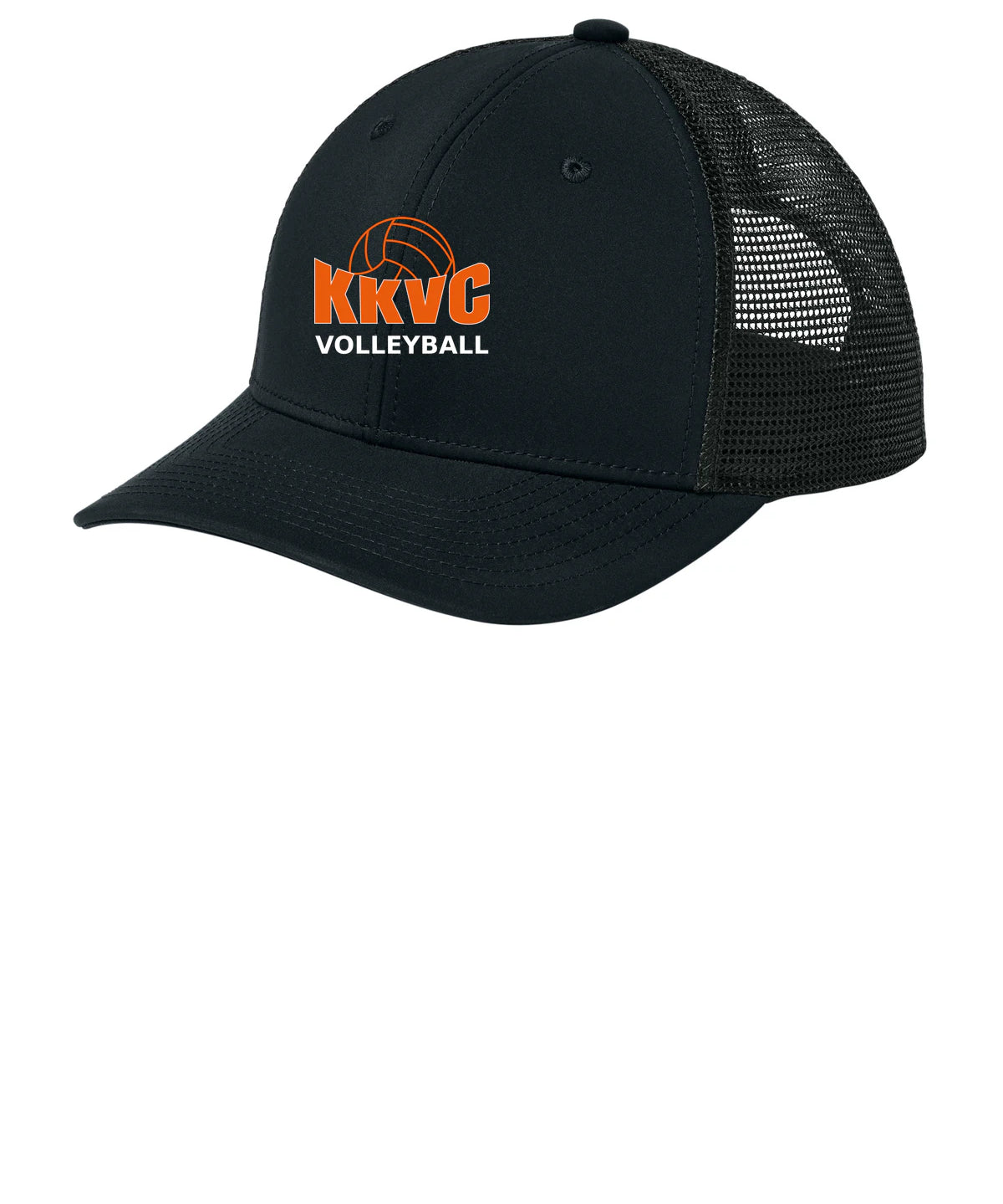 KVCC Volleyball - Black/ Black Sport-Tek Club Trucker Cap STC46