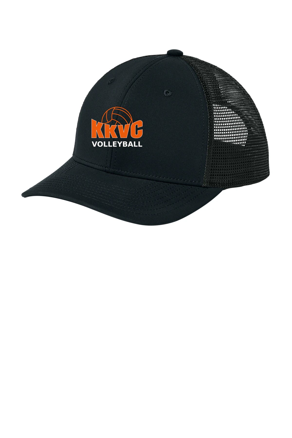 KVCC Volleyball - Black/ Black Sport-Tek Club Trucker Cap STC46