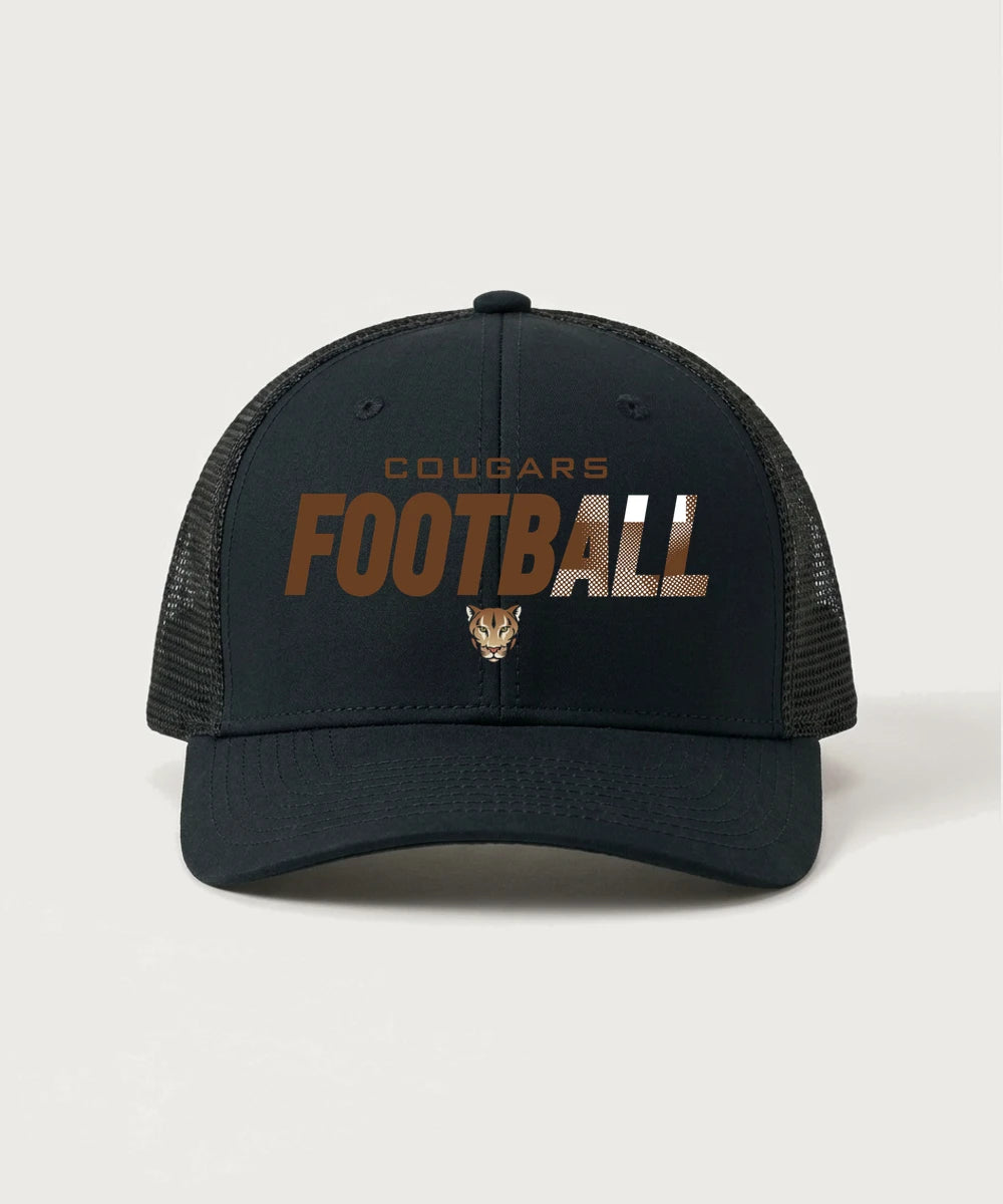 Ada Borup High School Football (Boys) - Black/ Black Sport-Tek Club Trucker Cap STC46