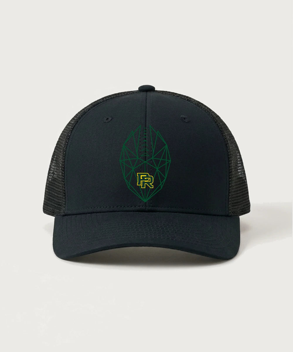 Proctor High School Football (Boys) - Black/ Black Sport-Tek Club Trucker Cap STC46