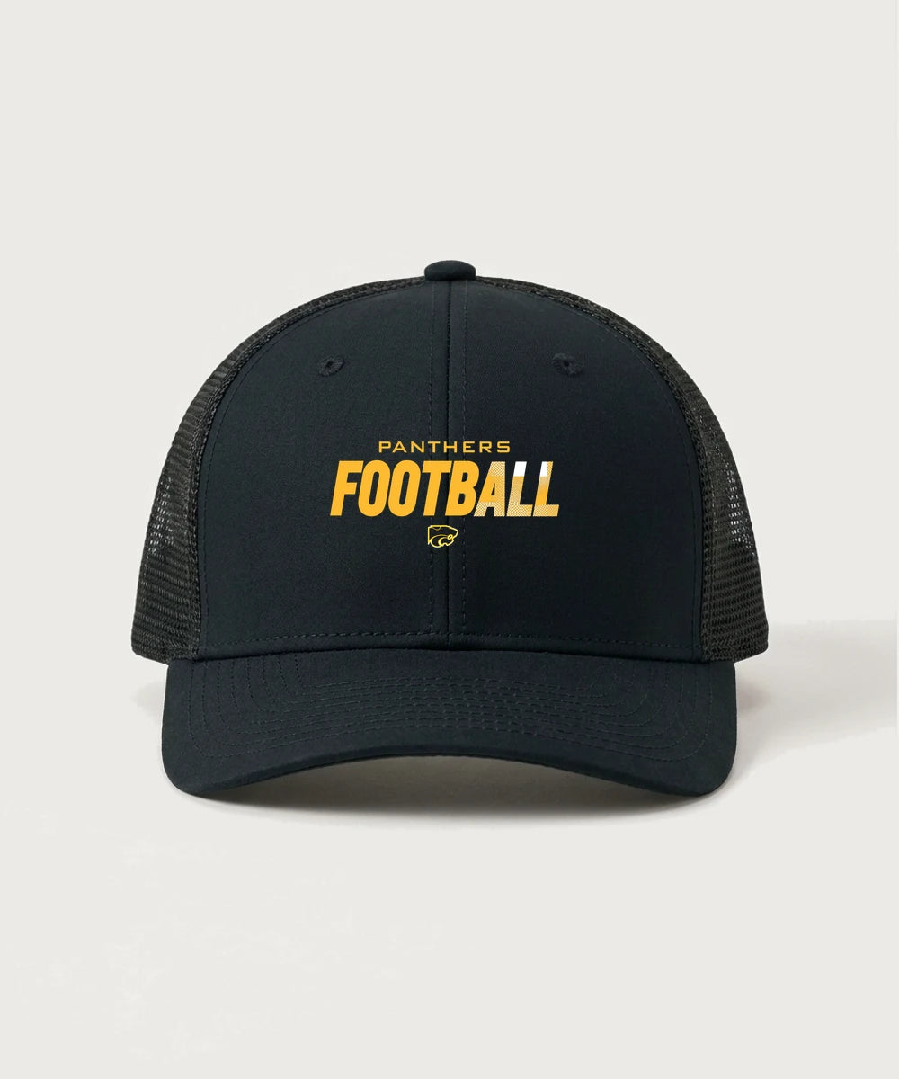 Le-Win Football - Black/ Black Sport-Tek Club Trucker Cap STC46