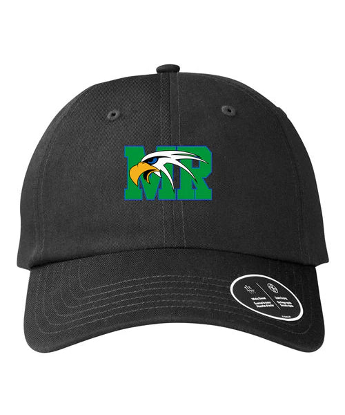 Maple River High School hockey_boys - Black/ Black/ White Team Chino Cap