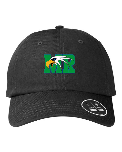 Maple River High School hockey_boys - Black/ Black/ White Team Chino Cap