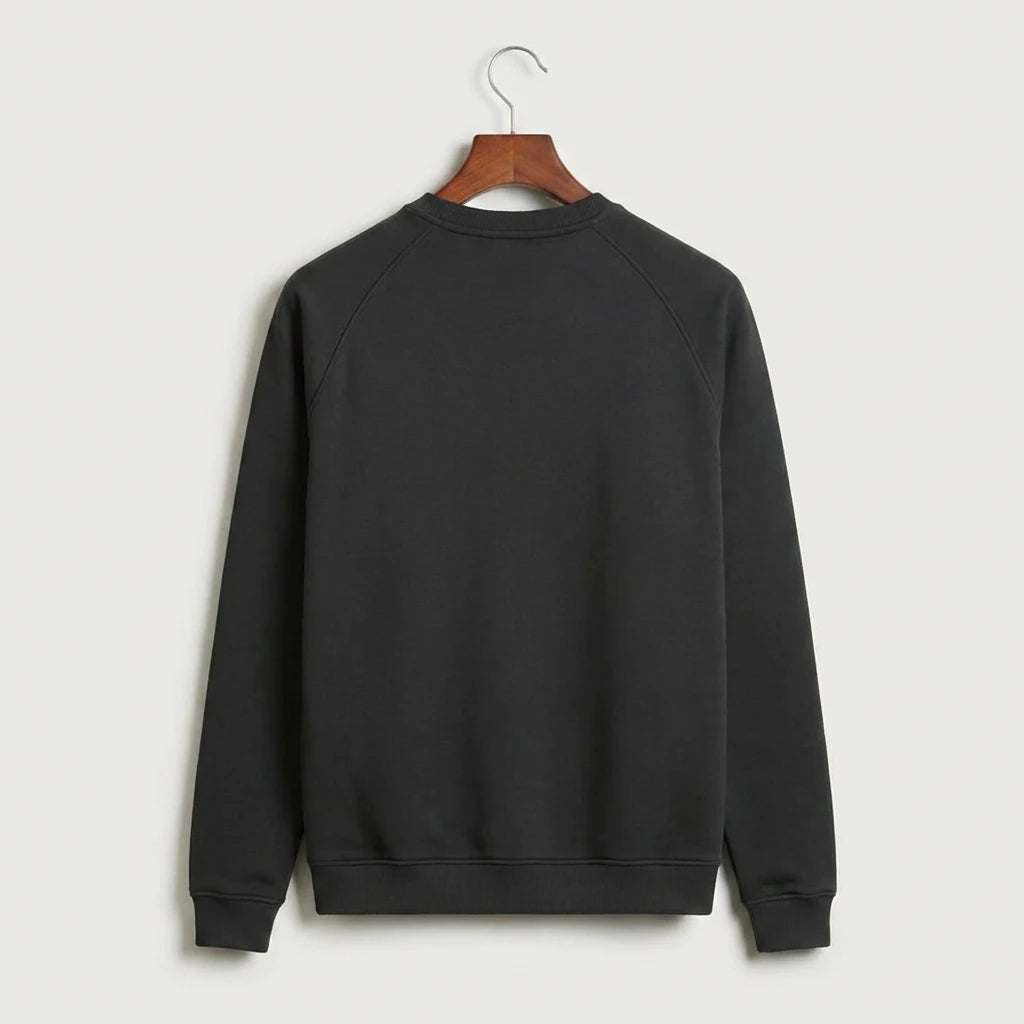 Albany High School Volleyball (Girls) - Black Crewneck - Left Chest (back)