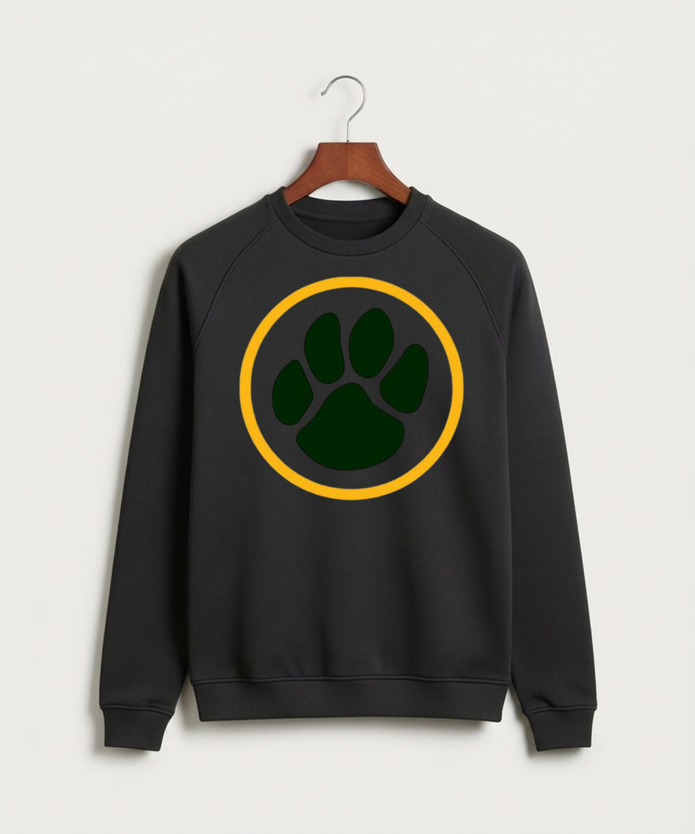 Ashwaubenon High School Team Store - Black Crewneck - Full Chest