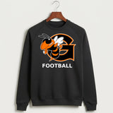 Giltner High School Football - Black Crewneck - Full Chest