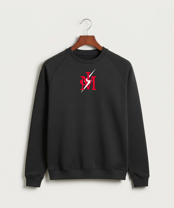 John Marshall High School Cross Country (Coed) - Black Crewneck - Full Chest