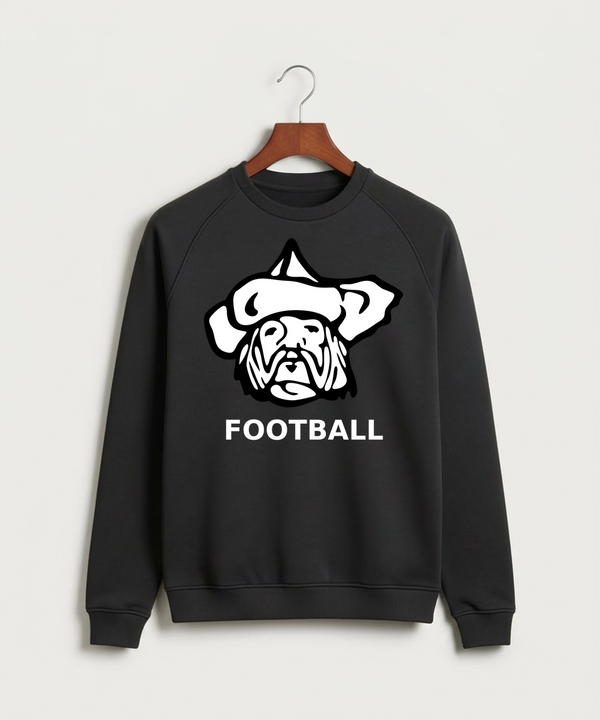 Polo HS Football general - Black Crewneck - Full Chest