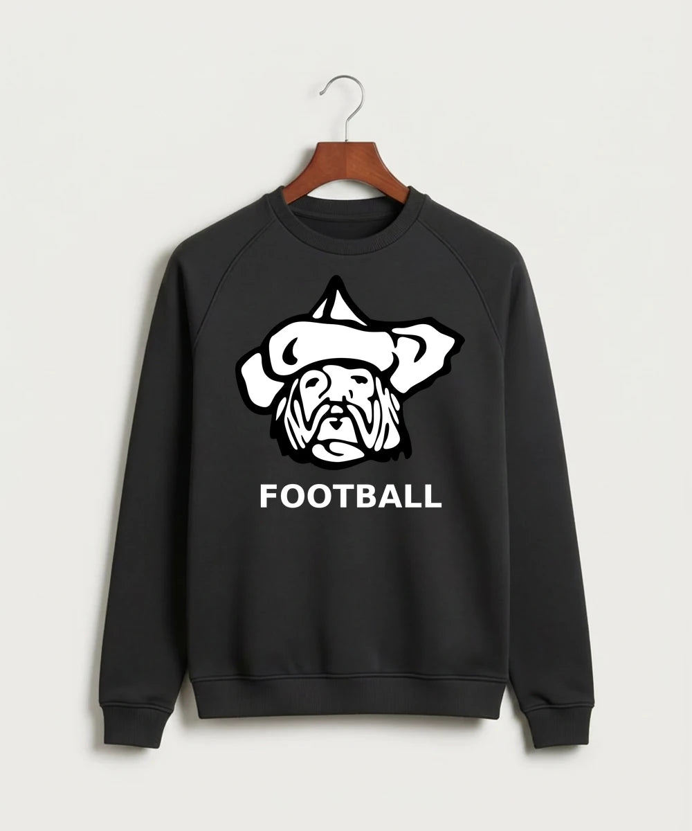 Polo HS Football general - Black Crewneck - Full Chest